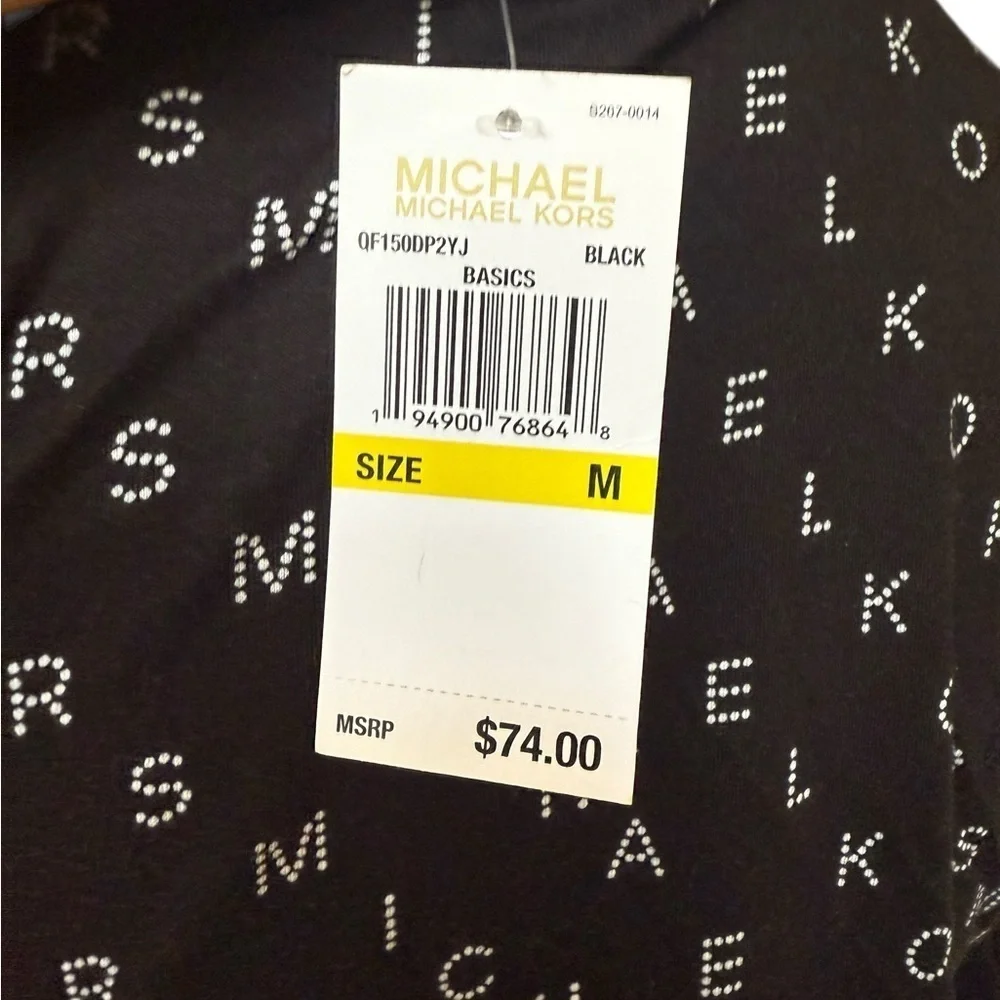 Michael Kors Black Ruched Long Sleeve Blouse